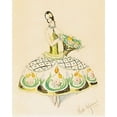 thumbnail image 2 of Wegener, Gerda 26x32 Black Ornate Wood Framed with Double Matting Museum Art Print Titled - Portrait of solo dancer Ulla Poulsen as a flower girl, 2 of 4