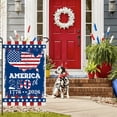 thumbnail image 4 of 250 Anniversary USA Flag, 3 Ply Durable Double Sided 250th USA Garden Flag- Fade Resistant Outdoor Decor for Garden & Porch, 12 x18 In Outdoor Banner Decorations, 4 of 6