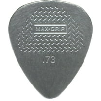 Dunlop DUN-449P73 MAX GRIP. Nylon Standard Guitar Picks, Silver, 0.73 mm, 12 Pieces