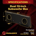 thumbnail image 3 of QPower Dual 12" Sub Box - Chevy Silverado Crew Cab & GMC Sierra Crew Cab 07-13, 3 of 9