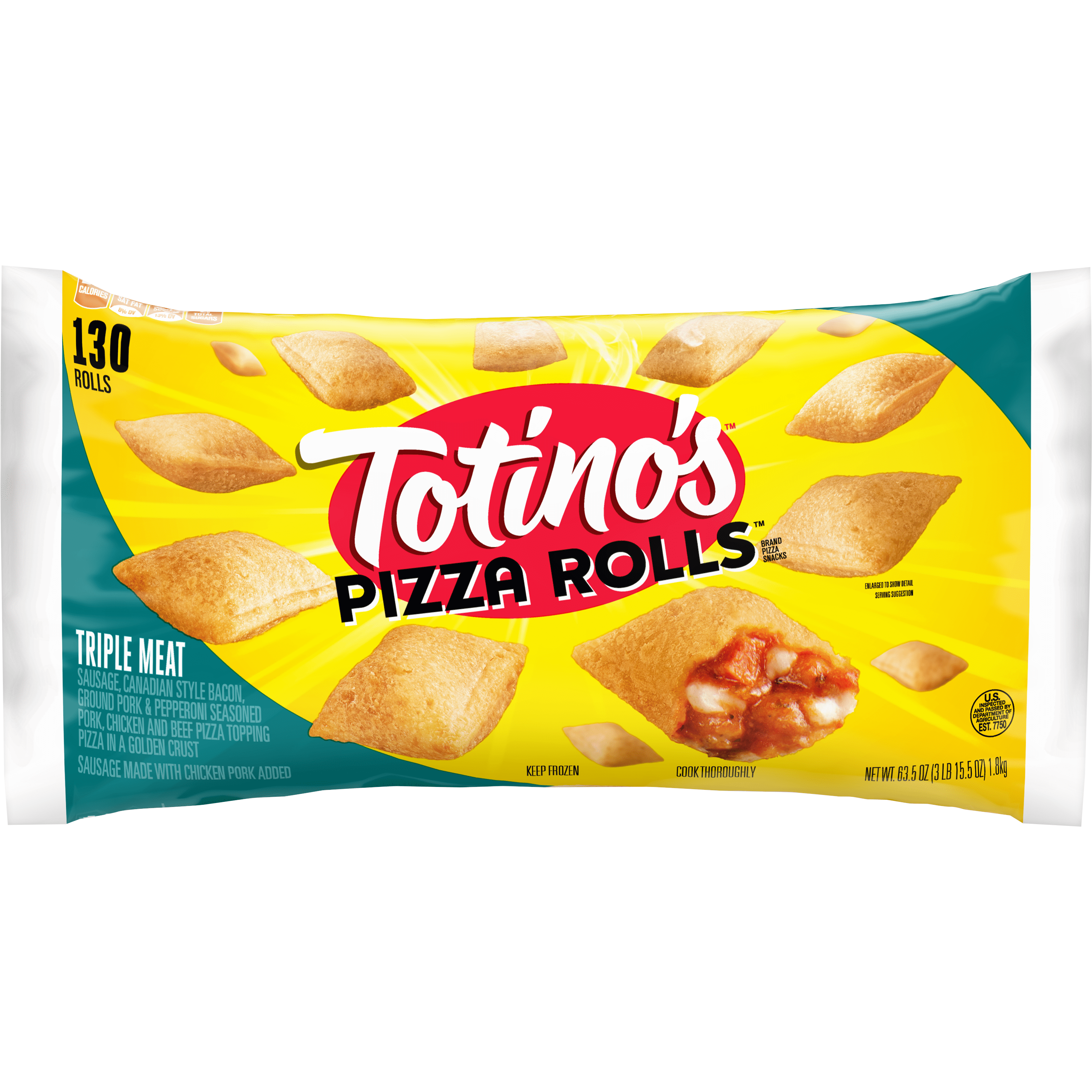 130ct Triple Meat Totino's Pizza Rolls