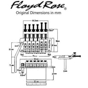 Floyd Rose Original Limited 1984 Tremolo System with R2 Nut Black