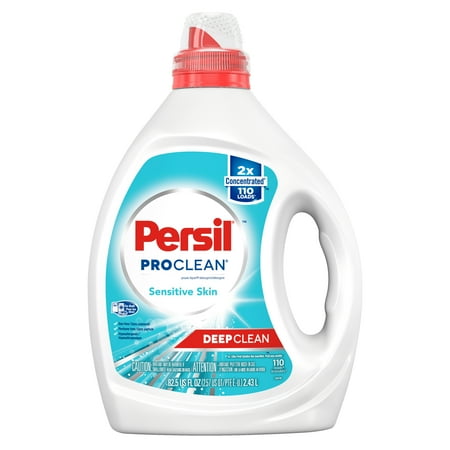 Persil Laundry Detergent Liquid, Free and Sensitive, Unscented and Hypoallergenic for Sensitive Skin, 2X Concentrated, 110 Loads (B084W6QQQV)