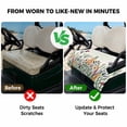 thumbnail image 4 of Golf Cart Seat Covers for 2 Seater,Botanical Flowers Microfiber Cart Seat Towel Blanket,Country Watercolor Floral Plants Absorbent Breathable Non Slip Bench Seats Protector for Golf Course 51"x31", 4 of 9