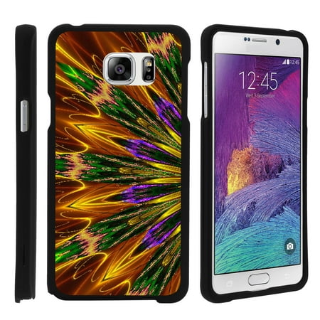 Samsung Galaxy Note 5 N920, [SNAP SHELL][Matte Black] 2 Piece Snap On Rubberized Hard Plastic Cell Phone Cover with Cool Designs - Kaleidoscopic