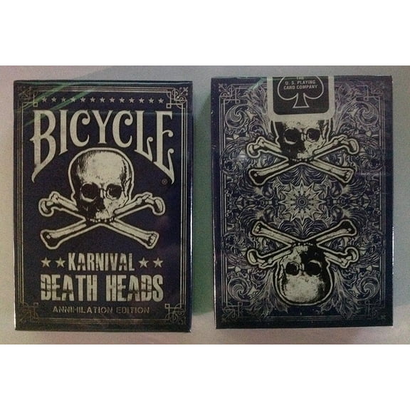 Bicycle Blue Karnival Death Heads Annihilation Edition Playing Cards