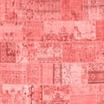 thumbnail image 1 of Ahgly Company Indoor Square Patchwork Red Transitional Area Rugs, 5' Square, 1 of 4