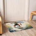 thumbnail image 6 of Surf Polyester Non-Slip Machine Washable Floor Rug, for Office, Chair Rugs Included, 6 of 6