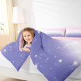 thumbnail image 3 of Manfei Minimalist Stars Full Size Comforter Sets,Watercolor Gradient Bedding Comforter Set,Pink Purple White,Pink Reversible,3pcs,1 Comforter and 2 Pillowcases, 3 of 7
