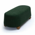 thumbnail image 3 of Pemberly Row Contemporary Upholstered Forest Green Boucle Large Ottoman, 3 of 6