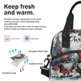 thumbnail image 5 of Herdesigns Gnomes Merry Christmas Insulated Lunch Bag for Women Men Adults Large Reusable Lunch Box Leakproof Portable Cooler Tote Bags with Adjustable Shoulder Strap, 5 of 6