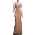 thumbnail image 2 of UPPADA Robe Sirène à une Épaule pour Femme Sans Manches Couleur Unie Robe Décontractée Robe de Cocktail Robe de Soirée Ourlet Haut-Bas Robe de Fête Robe de Bal de Mariage Robe de Bal Formelle Aubaines 2024, 2 of 6