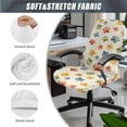 thumbnail image 3 of SCRAWLGOD Colorful Paws 3 PCS Anti-Slip Computer Chair Cover with Arm Rest Slipcovers Comfortable Desk Chair Seat Protector Removable Dustproof Boss Chair Covers, L, 3 of 7