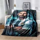 thumbnail image 2 of Manta de franela de fútbol superstar para adultos y niños, manta portátil para decoración de sofá y cama, regalo, l-leo, messi-i, 2 of 5