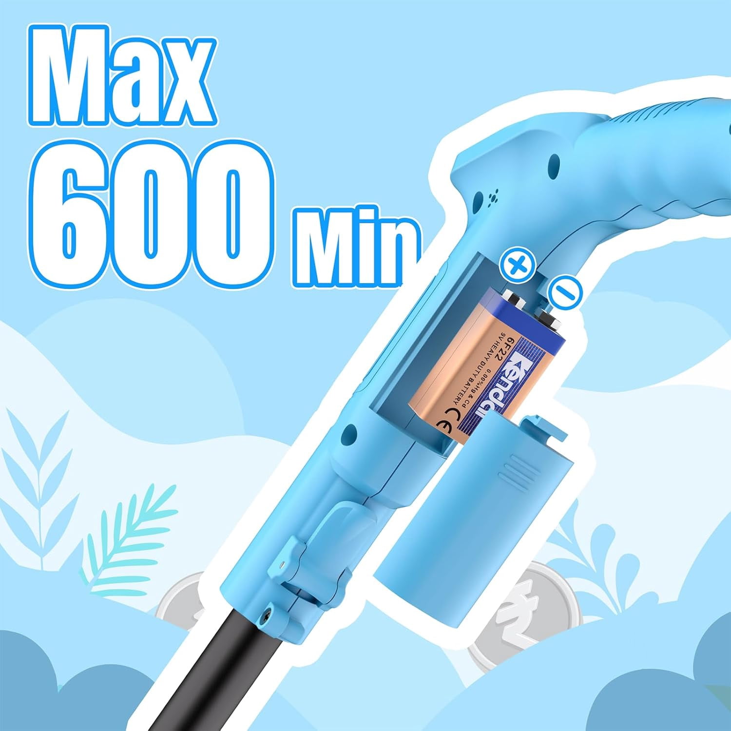 Raddy MD65K Metal Detector for Kids, Adjustable & Lightweight Kids Metal Detector for Treasure Hunting, IPX7 Waterproof 6.5" Coil, Fun LCD Display, for Boys & Girls Ages 3–12, Blue