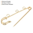 thumbnail image 4 of Uxcell Safety Pins 2.24 Inch Large Metal Sewing Pins with Holes Gold Tone 20Pcs, 4 of 6