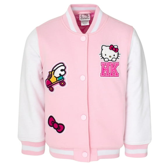 Hello Kitty French Terry Varsity Bomber Jacket Little Kid to Big Kid