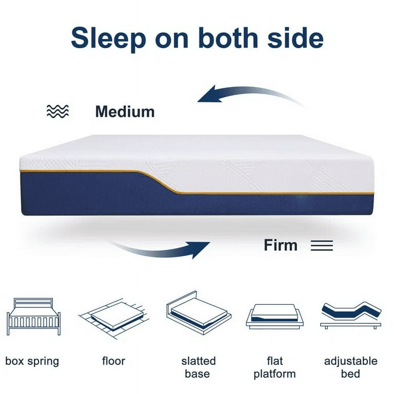 Madinog 14 inch King Size Plush Gel Memory Foam Mattress Madinog 14 inch King Size Plush Gel Memory Foam Mattress