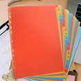 thumbnail image 4 of Shisuyan 2 Sets A4 11-Hole Plastic Index Dividers for Quick File Organization A4 Binder Divider File Divider Subject Divider For Binder Notebook, 4 of 9
