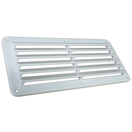 Plastic White Louve Vent, 5-1/2 X 4-7/8" - Maine Depot Diect