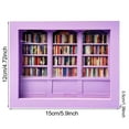 thumbnail image 6 of Anxiety Bookshelf Miniature Library with 200Pcs Mini Book Shake Away Your Anxiety Wooden Bookshelf Sensory Toy for Home Office Decor, 6 of 8