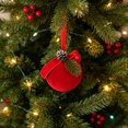 thumbnail image 5 of Dmlowu Christmas Tree Decorations, Shatterproof Red Christmas Ball Ornaments with Bow and Pinecones, Vintage Flocked Ornaments for Christmas Tree Holiday Decor, 5 of 7