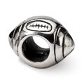 thumbnail image 3 of 925 Sterling Silver Charm For Bracelet Football Bead Sport, 3 of 9