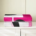 thumbnail image 3 of Erosebridal Pink Abstract Throw Blanket for Couch, Chic Circle Plush Blanket, Futuristic Minimalism Decor, 3 of 7