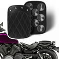 thumbnail image 4 of Universal New Motorcycle Black Suction Cup Rear Pillion Passenger Pad Seat For Harley Dyna Sportster Bobber Chopper Cruiser 883, 4 of 6