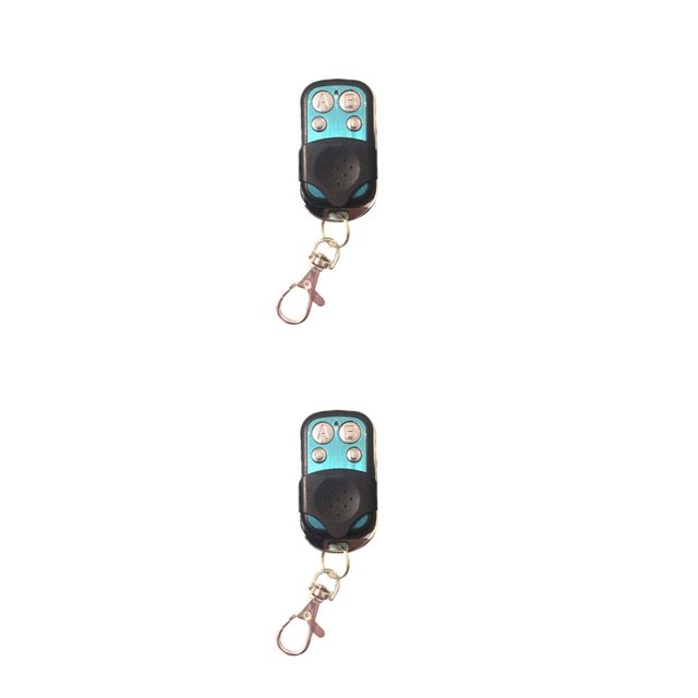 bedienty Remote Control Transmitters Light Wireless Controller 4 Cloning Electric Gate Opener Key RC Home Silver Black 2Set