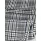 thumbnail image 5 of Pantalones de trabajo de cuadros recortados para mujer INSPIRE CHIC, con botones, estilo casual, talla XL, gris y negro, 5 of 6