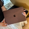 thumbnail image 2 of Wood Grain Pattern MacBook Case, Compatible with MacBook Air 13 Inch & MacBook Pro 14/16 Inch M4 M3 M2 M1, Slim Fit Protective Cover, 2 of 7