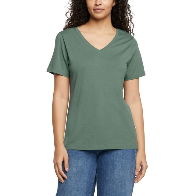 Eddie Bauer Women's Short Sleeve V-Neck T-Shirt