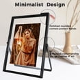thumbnail image 4 of Gold Floating Frame &#x Vertical Set For Picture x x x Tabletop Shelf Photo Frame Classy For Wedding Birthday Anniversary Home or Office Decor, 4 of 9