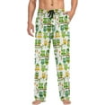 thumbnail image 3 of Top-kevin St. Patrick's Day Owl Pajama Pants for Men PJs Bottoms Sleep Lounge Pants with Pockets, 3 of 14