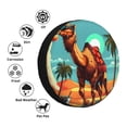 thumbnail image 4 of Gukieu Cool Camel Oasis Vibes Print Car Tire Cover, Adjustable Waterproof and Dustproof Tire Protection Cover, Suitable for SUV, Truck, Van-17 inch, 4 of 6
