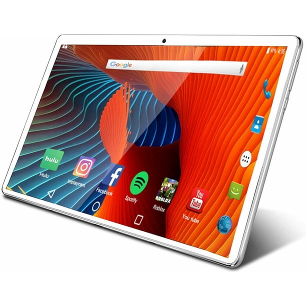 Feonal Android Tablet 10 Inch Quad Core 2gbram 32gb Storge Android 9 0 Bluetooth Ips Hd Wifi Tablet White Walmart Com