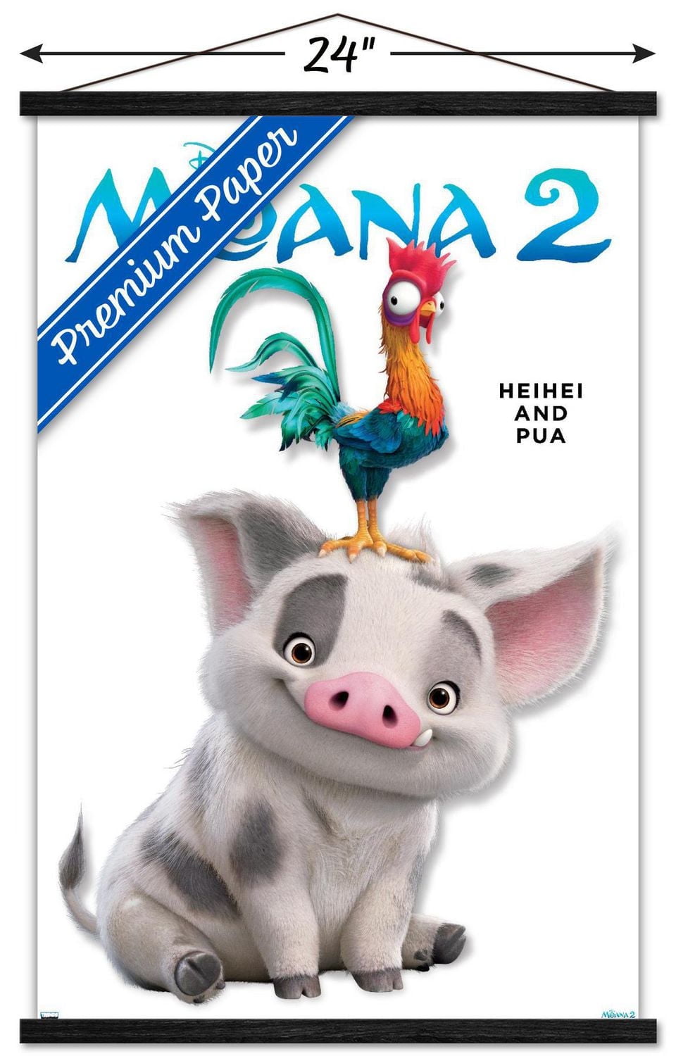 Disney Moana 2 - Heihei and Pua Feature Series Wall Poster