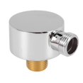 thumbnail image 3 of Wall Supply Elbow,Brass Round Wall Mount Shower Hose Connector-Silver, 3 of 5