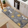 thumbnail image 5 of Dog Paw and Bone Kitchen Rug Mat,Kitchen Runner Rugs Non Skid Washable,Decorative Kitchen Floor Mats for Kitchen,Sink,Laundry,17"x47.2", 5 of 7