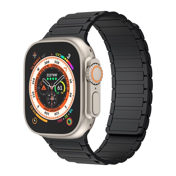 Magnetic Closure for Apple Watch 38/40/41/42mm(S10) Silicone Strap Band Kid/Men/Women ,Sport Loop Bracelet Wristband Strap Soft Sport Strong Magnet Strap Replacement Band,F