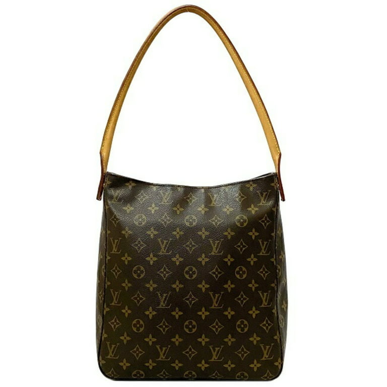 Authenticated used Louis Vuitton Shoulder Bag Looping Brown Monogram M51145 Mi0020 Louis Vuitton LV Tote Rectangle One Handle, Women's, Size: (HxWxD)