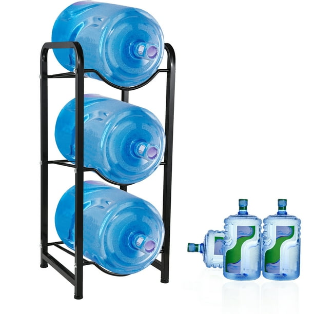 3Tier Water Cooler Jug Rack Heavy Duty 5 Gallon Water Bottle Holder