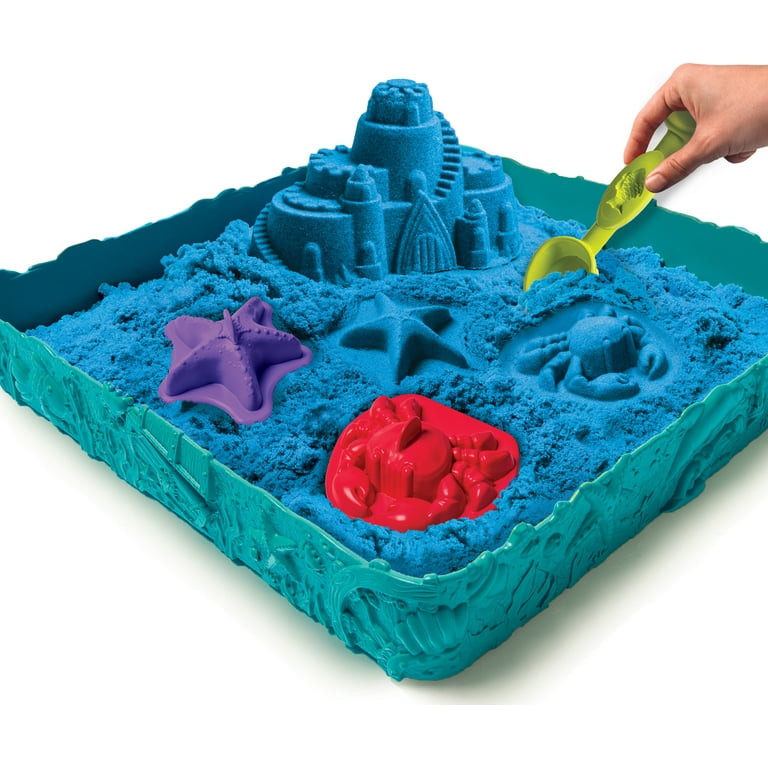 Kinetic Sand Activity PlaySet l How To Make Kinetic Sand Castle & Cutting 