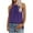 Purple, variant on Turilly Fashion Women Summer Solid V-Neck T-Shirt Sleeveless Bandage Casual Blouse Tops Hot Pink M