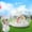 White - Double-layer - 4 meters, variant on Chantmo 9.8 ft Bubble Dome Tent PVC Tunnel 550W Blower Balloons for Party Wedding White