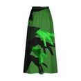 thumbnail image 5 of WFJCJPAF 2024 New Halloween Clearance! Skirt for Women Plus Size Sexy,Women's Printed Elastic Waistband Pleated Pocket Skirt With Mid Calf Skirt - Blue S, 5 of 5