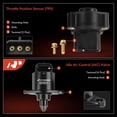 thumbnail image 3 of A-Premium Idle Air Control Valve IAC + Throttle Position Sensor TPS Compatible with Jeep Wrangler 1991-1995/1997 2.5L, Cherokee 1991-1996 2.5L, Comanche 1991-1992 2.5L, TJ 1997 2.5L, 3 of 6