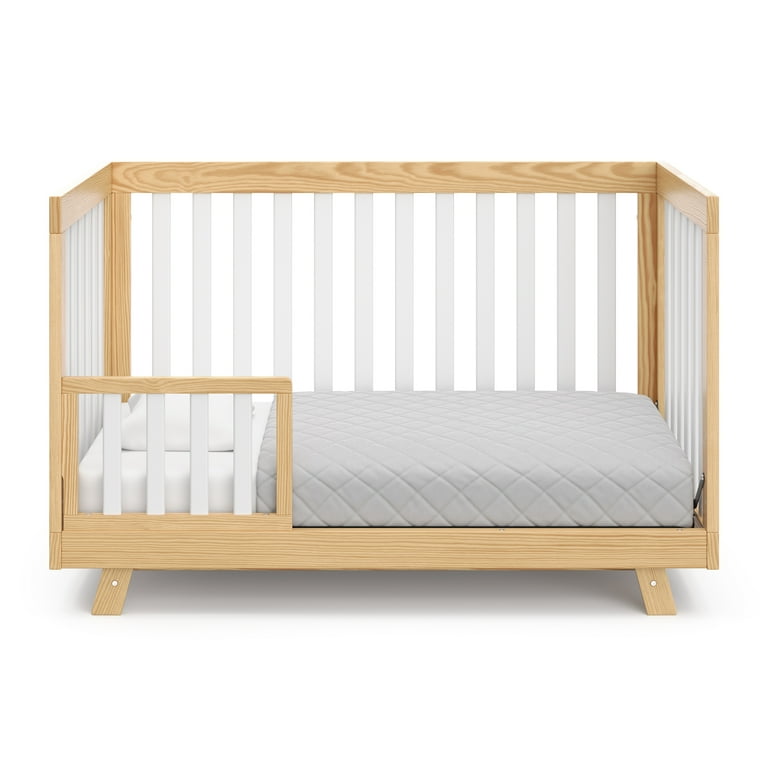 Babyletto Lolly Natural 3-in-1 Wood Convertible Baby Crib with Toddler Bed  Conversion Kit + Reviews | Crate & Kids