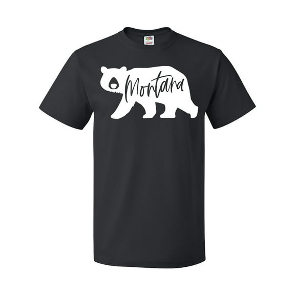Inktastic Montana White Bear Silhouette T-Shirt